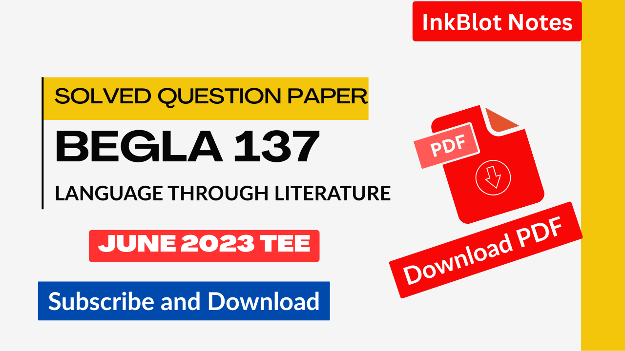 BEGLA SOLVED QUESTION PAPERE JUNE 2023